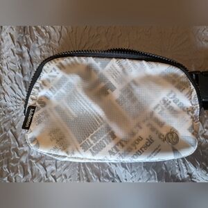 Lululemon Athletica Black and White Zip Pouch
